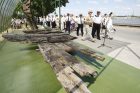 Burlaivio liekanų ekspozicijos atidarymas Burlaivio liekanų ekspozicijos atidarymas