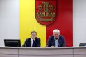 S.Budino (kairėje) ir V.Grubliausko politinė takoskyra tapo akivaizdi, kai S.Budinas partijos kandidatu į merus palaikė S.Gentvilą.